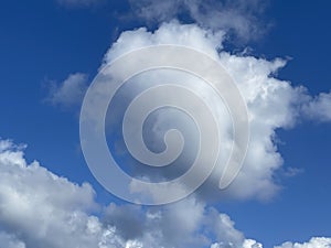 Blue sky clouds day beautiful