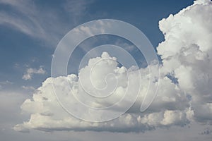 Blue sky with clouds