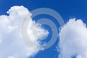 blue sky, clouds, nature background