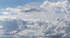 Blue sky with clouds. Nature background of sky
