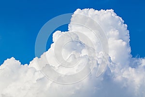 Blue sky and clouds with space for add text above