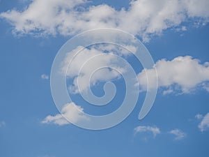 Blue sky with clouds in summer