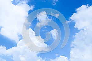 Blue sky and clouds, used as background