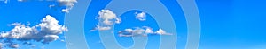 Blue Sky and Clouds web banner