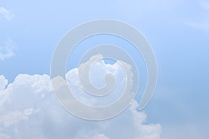 Blue sky and colud on nice day background