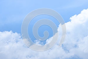 Blue sky and colud on nice day background