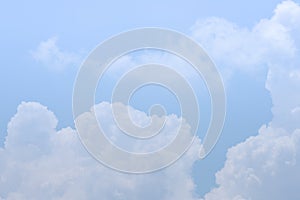 Blue sky and colud on nice day background