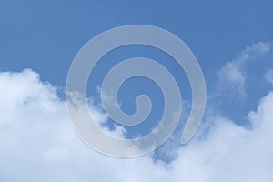 Blue sky and colud on nice day background