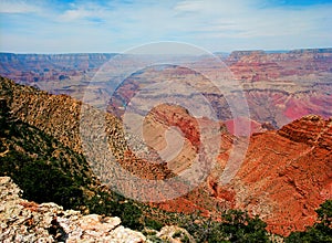 Blue Sky Day At The Grand Canyon Arizona on film