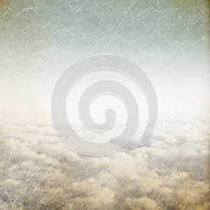 Blue sky grunge background