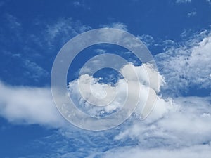 blue sky high abstract shape clouds background in summer gradient light beauty background. beautiful bright cirrostratus cloud and