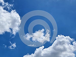 blue sky high abstract shape clouds background in summer gradient light beauty background. beautiful bright cirrostratus cloud and