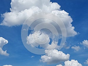 blue sky high abstract shape outdoor white clouds background in summer gradient light beauty background. beautiful bright cloud