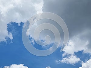 blue sky high abstract shape outdoor white clouds background in summer gradient light beauty background. beautiful bright cloud