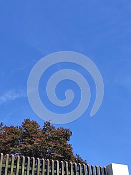 Blue sky with hot weathers