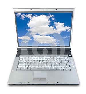 Blue Sky Laptop