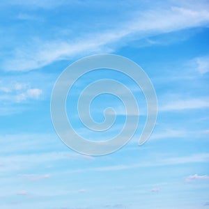 Blue sky with light clouds