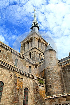 Blue Sky Mont Saint Michel photo