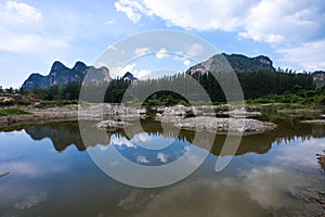 Blue sky and Mountain view