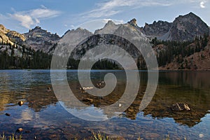 Blue sky over Alice Lake