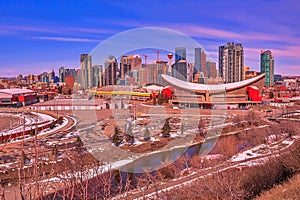 Blue Sky Over The Calgary Skyline