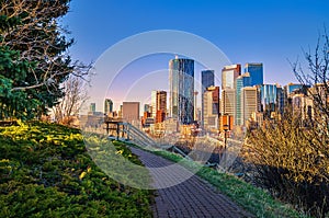 Blue Sky Over Downtown Calgary
