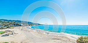 Blue sky over Laguna beach