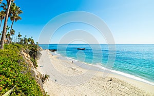 blue sky over Laguna Beach