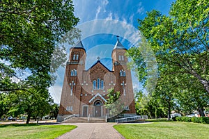 Notre Dame Auvergne Catholic Church in Ponteix, Saskatchewan