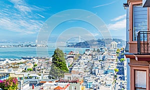 blue sky over San Francisco bay