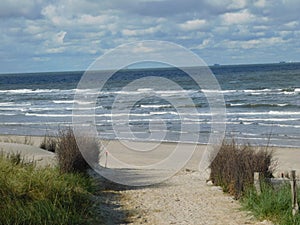 Blue sky over the sea