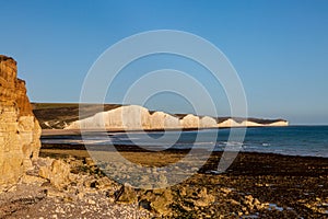 A Blue Sky over the Seven Sisters Cliffs