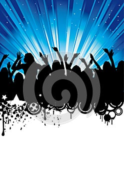 Blue Sky Party Flyer