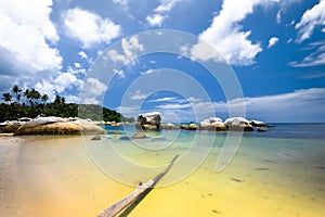 Blue Sky and Rock at Bintan Island Wonderfull Indonesia