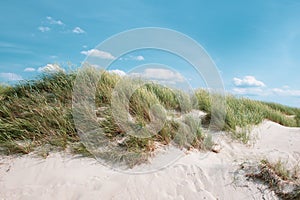 Blue sky and sand