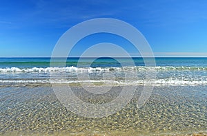 A Blue Sky And Sea Background