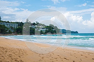 Blue sky and Sea and luxury resort at Phuket,Thailand