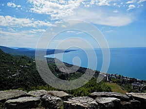 Sea, mountains and stones