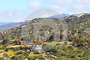 Blue Sky Series - White Clouds - Stones - Mountains - Rural Scenery