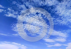 Blue sky with soft cloud