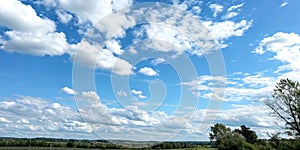 Blue sky with some clouds