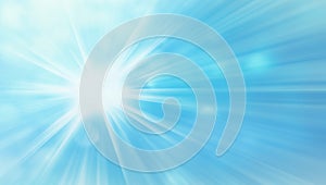 Blue sky sun flare background