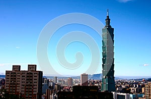 Blue Sky and Taipei 101 photo