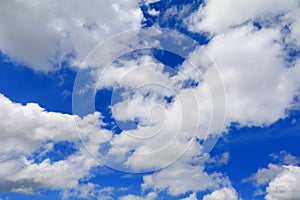 Blue sky vivid with cloud and raincloud art of nature beautiful and copy space for add text