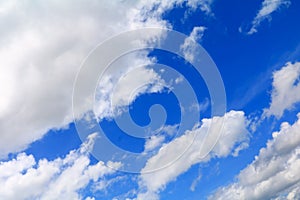 Blue sky vivid with cloud and raincloud art of nature beautiful and copy space for add text