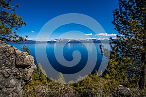 Blue sky and water Lake Tahoe Rubicon Trail photo