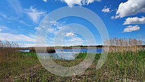 Blue sky blue water sunnyday photo