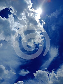 Blue sky at West Java Indonesia