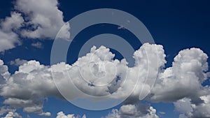 Blue sky with white clouds