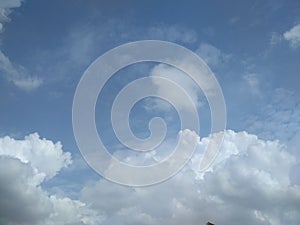 Blue sky and white clouds.clouds in blue sky.